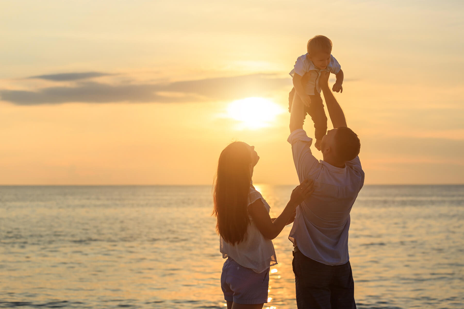 Estate Law hero image showing a family at sunset
